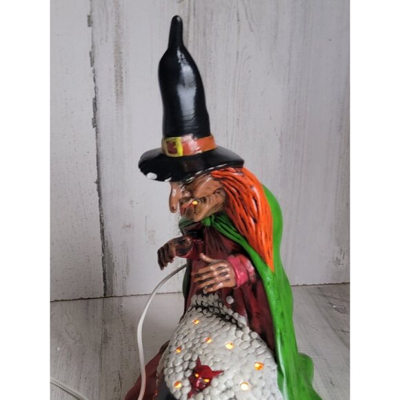 Vintage witch cauldron devil potion ceramic Halloween home cauldron - Picture 4 of 9